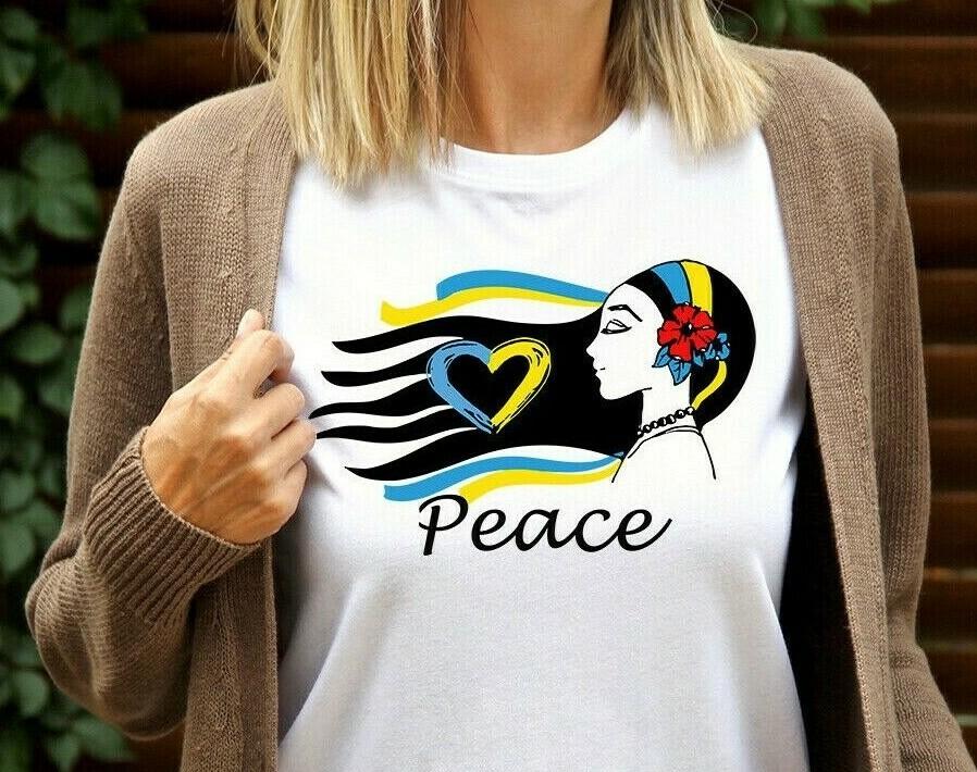 

Ukraine T-shirt Ukraine Peace T shirt Ukrainian Flag TShirt XL