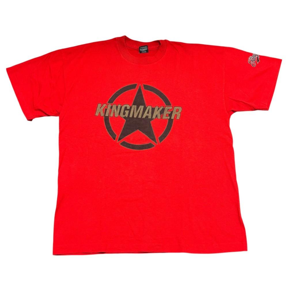 Kingmaker Vintage Band T Shirt XL Red 90s Tour Single Stitch Indie Rock Britpop Unisex T-Shirt M