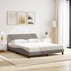 Vidaxl Bed Frame Without Mattress, Taupe, 160X200 Cm, Upholstered