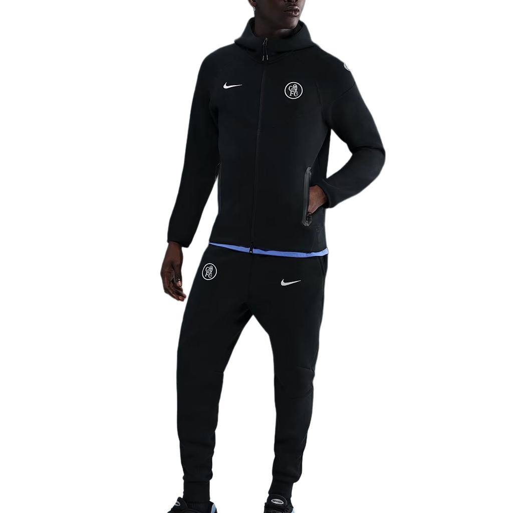 Nike Chelsea FC FW25 Tech Windrunner Total 90 Soccer Fleece Zip-Up Hoodie Simple Long Sleeve Jacket Men Jackets HM3676-011