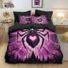 Spider Series 3D Print Duvet Cover Set, Microfiber Comforter Cover Hidden Zipper, Hidden Zipper, All Season, Machine Washable