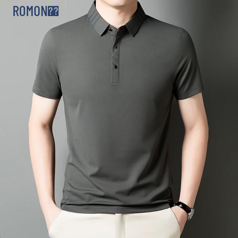 ROMON Men s Premium Short Sleeve Polo Shirt L