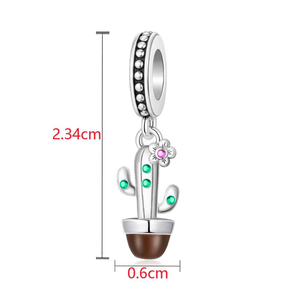 Eco-friendly Copper Hummingbird and Lotus Pendant Beads - Spring Flower & Bird Series DIY Accessories