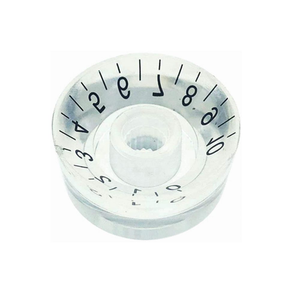 4Pcs Guitar Volume Knobs Top Hat Knobs Speed Volume Tone Pedal Control Knobs For Electric Guitar Bass Transparent