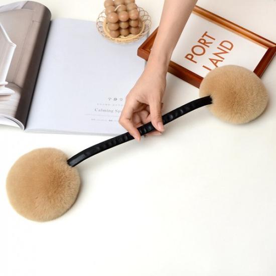 Women Warm Faux Rabbit Fur Earmuffs Plush Ski Ear Warmer Cover Earflap Winter