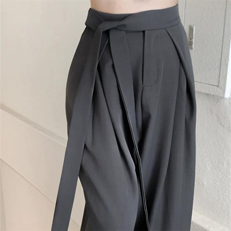 Western Style Pants for Women Autumn with Sense of Drape Wide Legs Exuding Unique Casual Vibe for Commuting Trousers Women’s