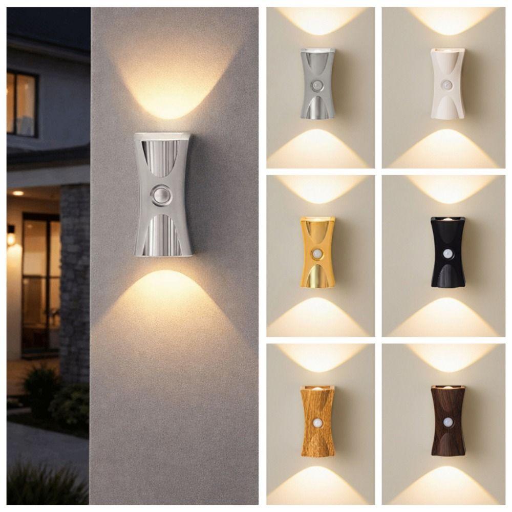 Adjustable Brightness LED Wall Lamp Wireless 3 Color Rechargeable Night Light Up Down Light Magnetic Base Motion Sensor Light
