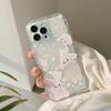 Ins Shiny Bunny Soft Silicone Cute Shell Rabbit Phone Case For Iphone 11 12 Promax 13 14 Pro Max Plus Cartoon Back Cover Capa