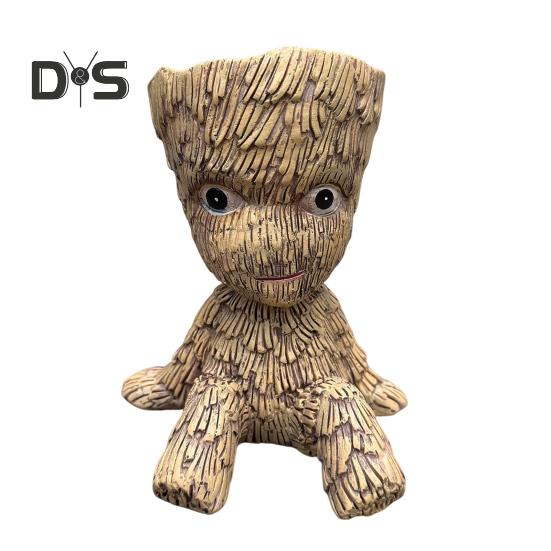 

Цветочный горшок для растений с дренажным отверстием, креативная форма, многоцелевое использование в помещении и на улице, забавный держатель для ручек, милый декор для стола A