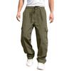 Summer 2023 Men's Loose Straight-Leg Cargo Pants - European and American Style