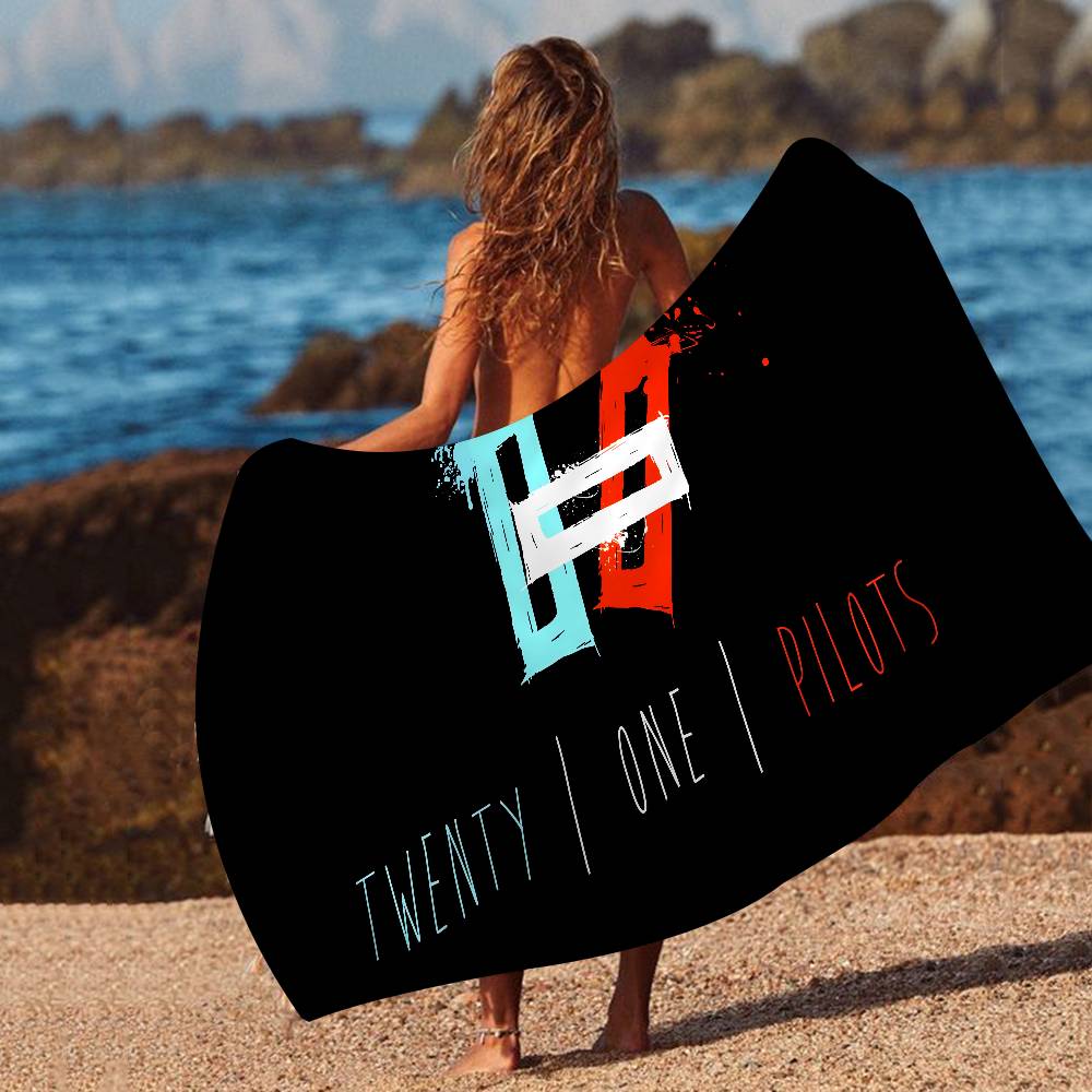 T-Twenty-One-Pilots Emotional-Alternative Microfiber Beach Towel Absorbent Quick dry Soft Yoga Swimming Resort Climbing Towel