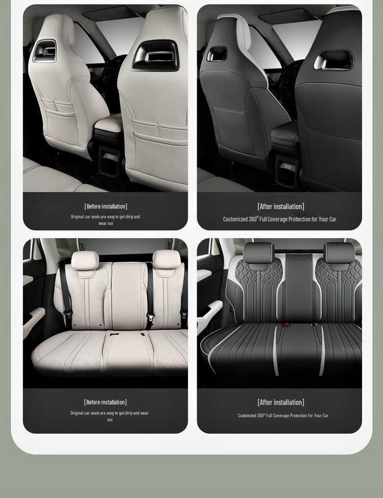 BYD Yuan UP Leather Car Seat Cushion - All-Season Universal Full Surround Cover