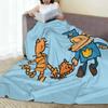Dog Man , Lil Petey , And Big Petey Fan Art New Arrival Fashion Leisure Warm Flannel Blanket Pilkey Captain Underpants Graphic