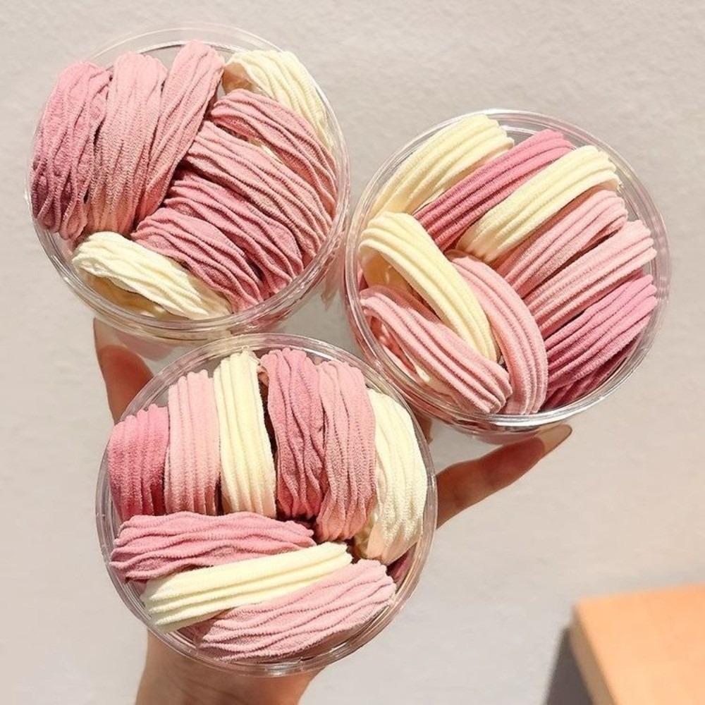 10Pcs Thick Multi Color Ponytail Holders Soft Stretchy Elastic Hair Bands Headband Girls