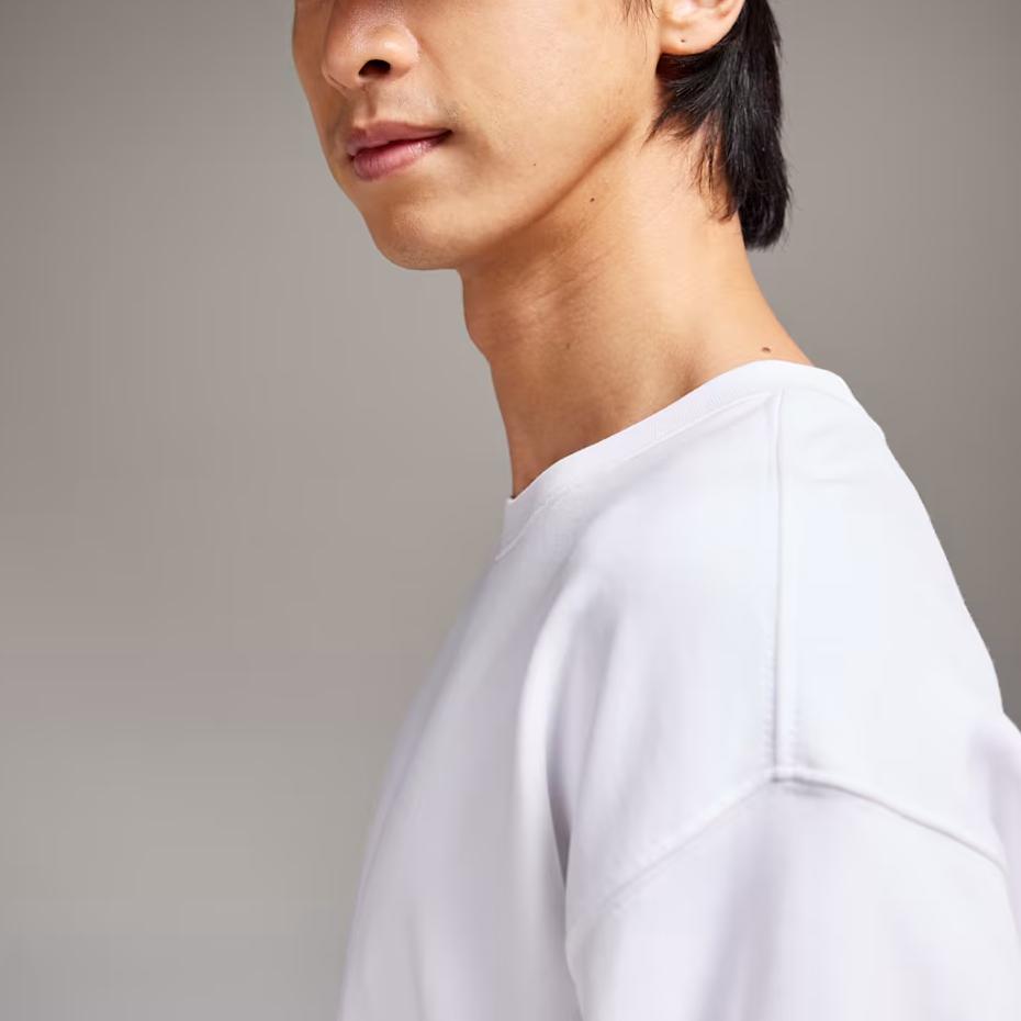 On Logo Print Round Neck Pullover Lg Sleeve Sweatshirt Men sweatshirt White 1ME10340069