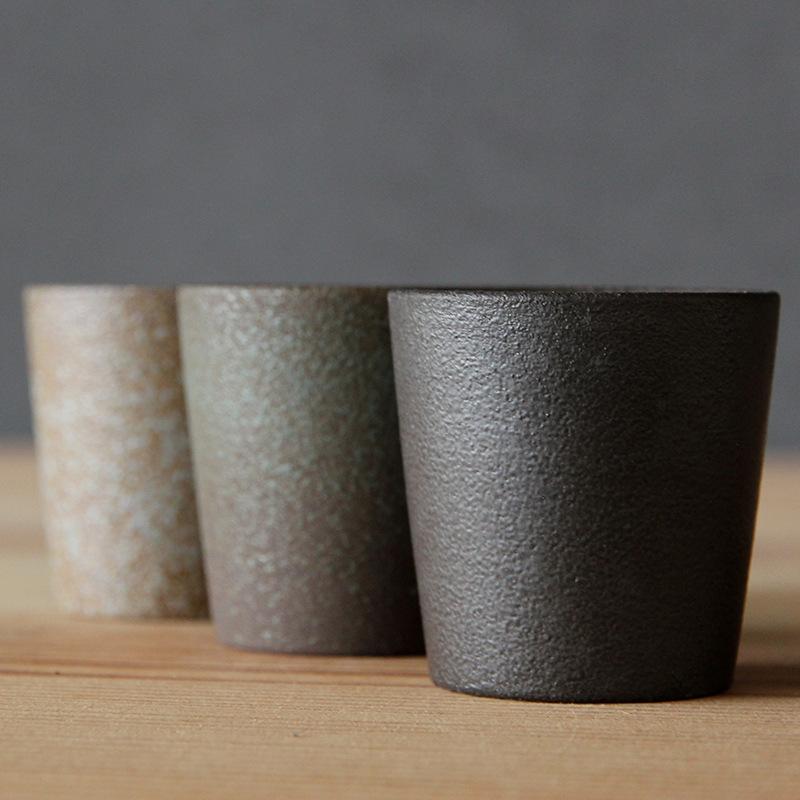 Grober Keramikofen Verwandelt in Teetassen Imitation Holzgebrannte Keramik Japanischer Stil Becher Teezubehör