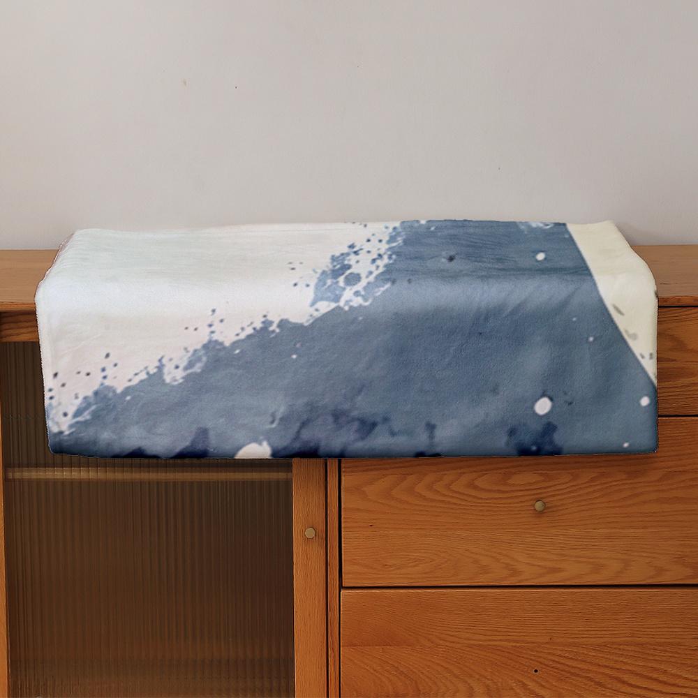 1pc Arctic Bear & Snowy Mountain Landscape Fleece Throw Blanket – Plush, Large Arctic-Themed Decor for Home, Sofa, Car, and Offi