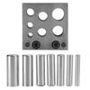 7 Holes Hole Puncher Manual Type Jewelry Tool Metalwork Tool Punch Die  Coin Making
