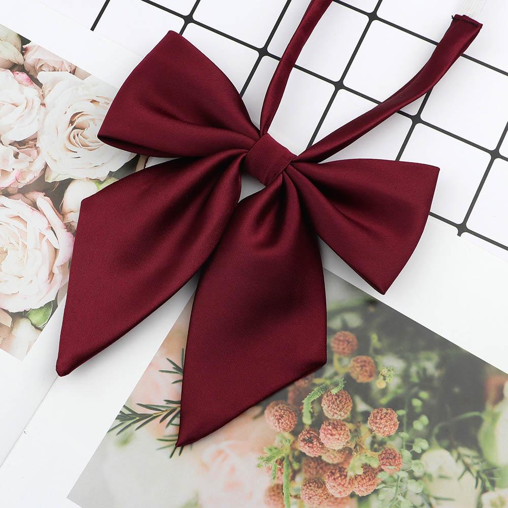 Perfect Match Colorful Women‘S Shirts Bowtie Ladies Girl School Wedding Party Bowknot Pink Bule Black Classic Butterfly Knot Suits Accessories