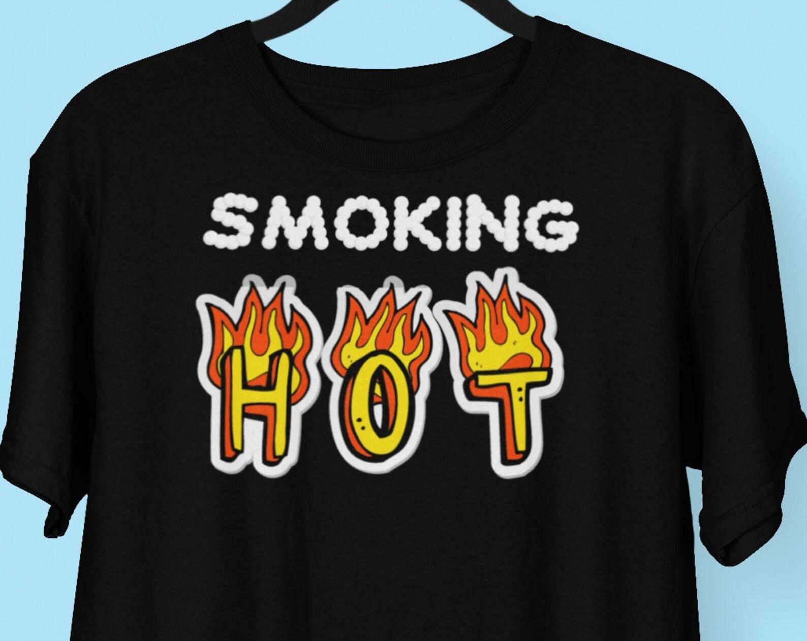 Smoking Hot Husband Wife Mom Dad BoyFriend Girlfriend Best Friend T shirt Smoking Hot Grilling Grill Chef Foodie Shirts S