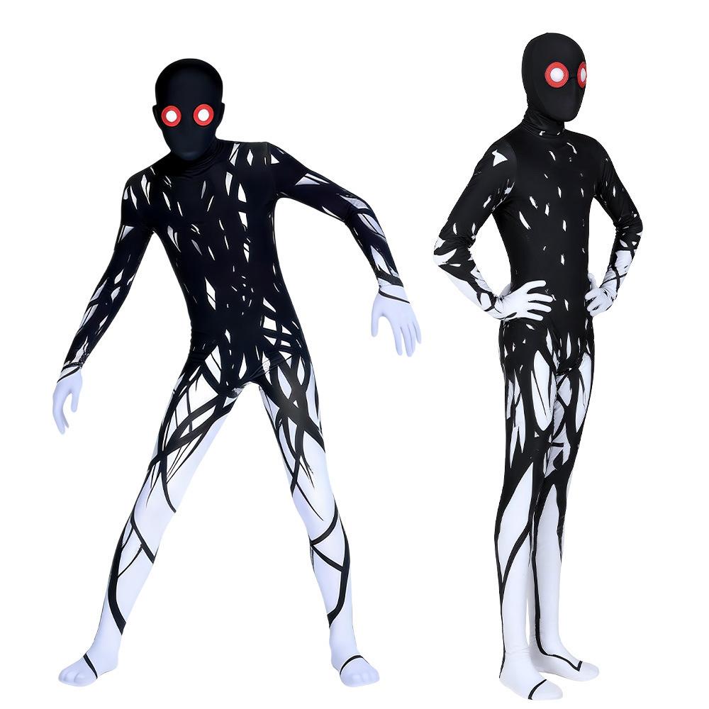 Halloween Zombie Series: Skull Zombie cos Red-eyed tree spirit costume for a masquerade ball, featuring a horror-themed performance outfit