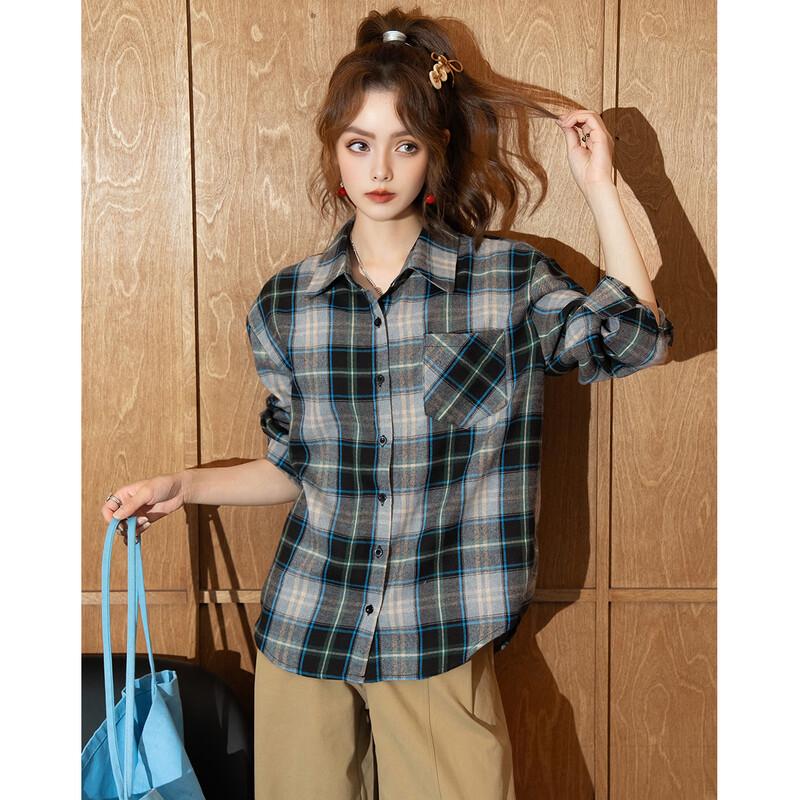 ET BOITE American Vintage Plaid Long-Sleeve Shirt