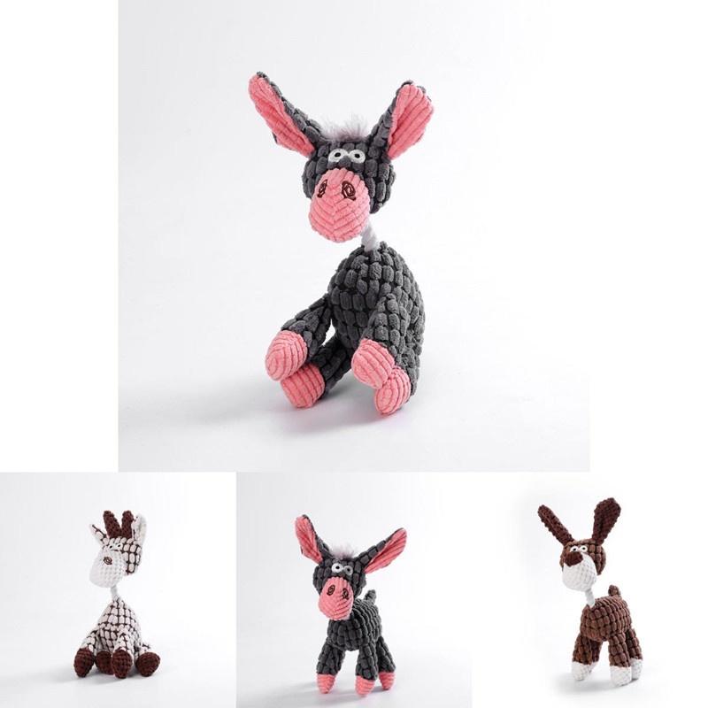 Durable Plush Rope Dog Toy For Chewing 80g Weight Pink Gray Beige Brown