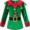 Kids Boy Christmas Elf Costume Pants Set Santa Helper Christmas Set with Hat Ear Belt
