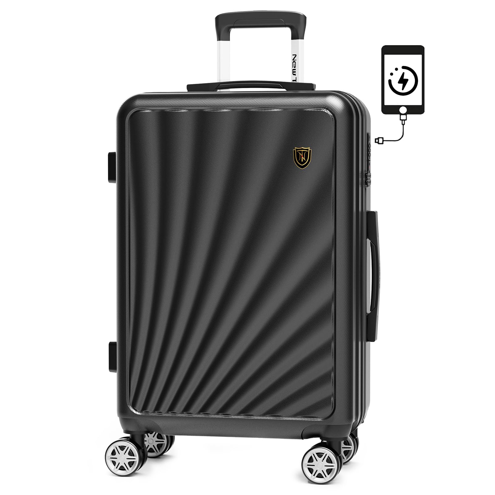 

Перевозити з Carry S 2 Ночі 3 Великі 3 Ночі 4 Багаж 1 Ніч 2 Блискавка Безшумний Подвійний TSA YKK Підвісний USB Зарядка Закордонний Бізнес Чорний [Нова Подорож] чорний