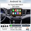 Android 16 Car Radio 10-inch with Wireless CarPlay, GPS, Bluetooth, WiFi, DSP for Toyota RAV4 RAV 4 2013-2019, HD IPS Touch Screen, LHD