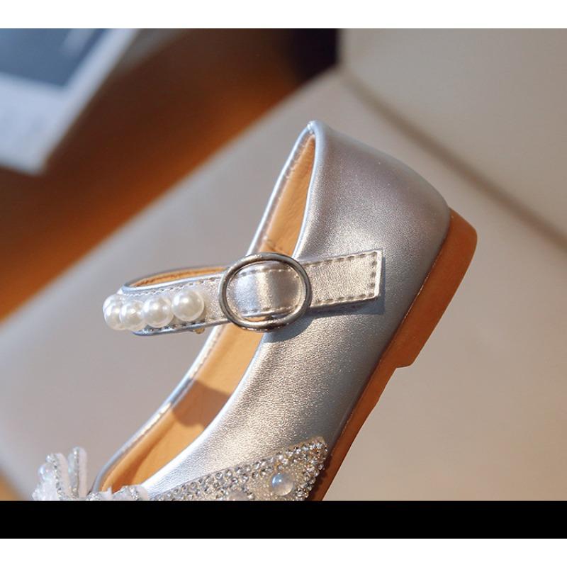 Mädchen Prinzessinnenschuhe Funkelnde Kristallschuhe für Mädchen, Kleinkind Freizeitschuhe Niedliche Mädchenschuhe Schleifenschuhe Lässige Kinderschuhe