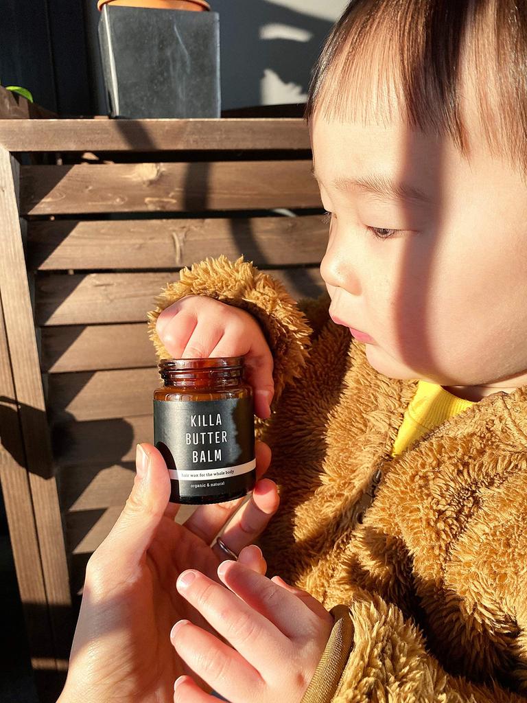 KILLA Butter Balm: Shea Butter Wax, Organic Wax, Citrus Scent, Can Also Be Used As a Lip Balm and Hand Cream