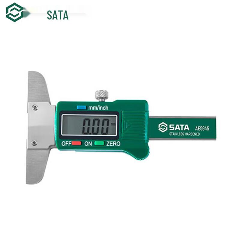 SATA AE5945 Stainless Steel Tire Tread Depth Gauge
