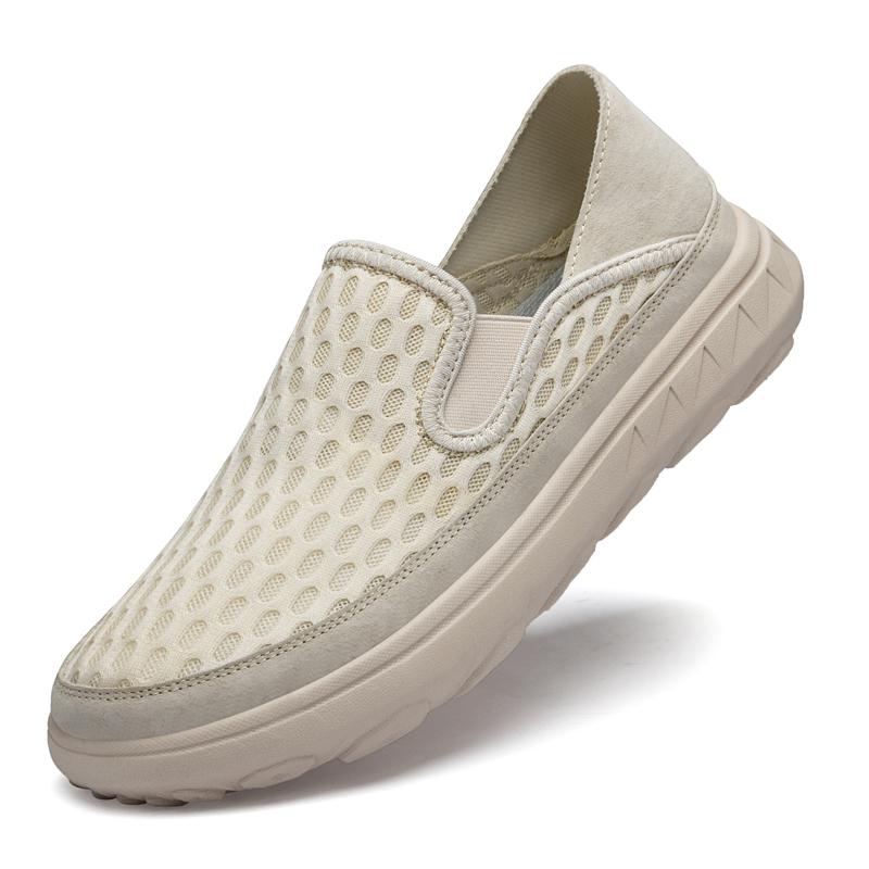 Модная сетчатая мужская повседневная обувь Дышащие сетчатые лоферы Мягкая подошва Средний — фото 8