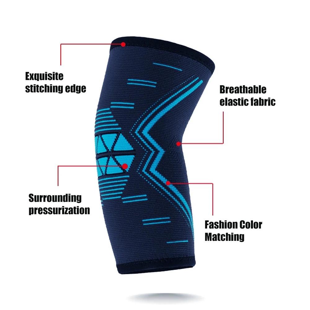 1Pcs Elastic Elbow Brace Compression Sleeve For Tendonitis Pain Relief Support Protective Knitted Fabric