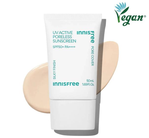 Innisfree UV Active Poreless Sunscreen SPF50+ PA++++ (50ml)