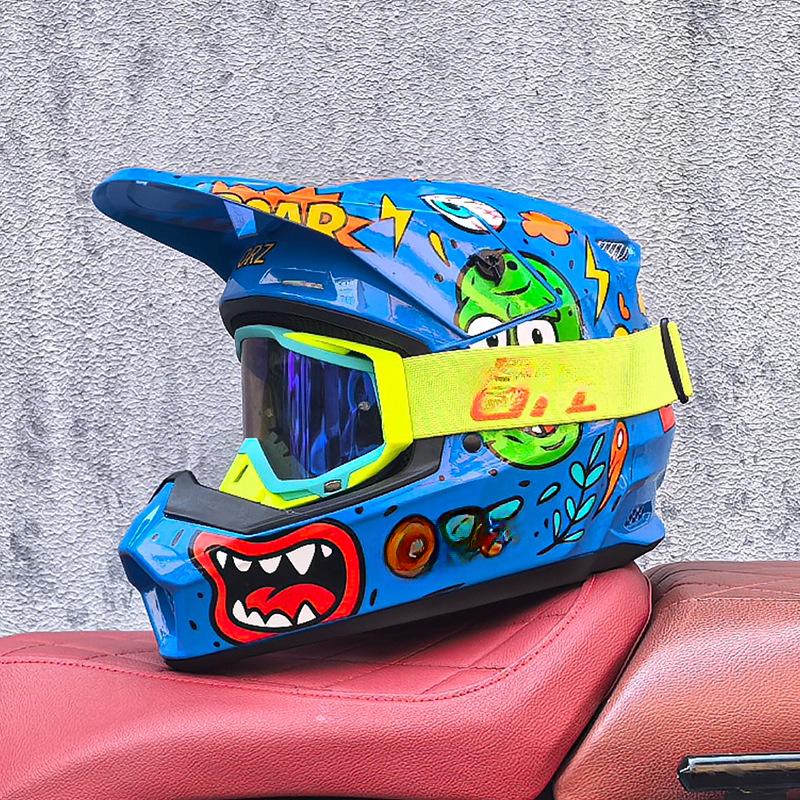 Off-Road Helmets Kids Teens Electric Bike Helmets Men and Women Rally Helmets Mountain Bike Riding Downhill