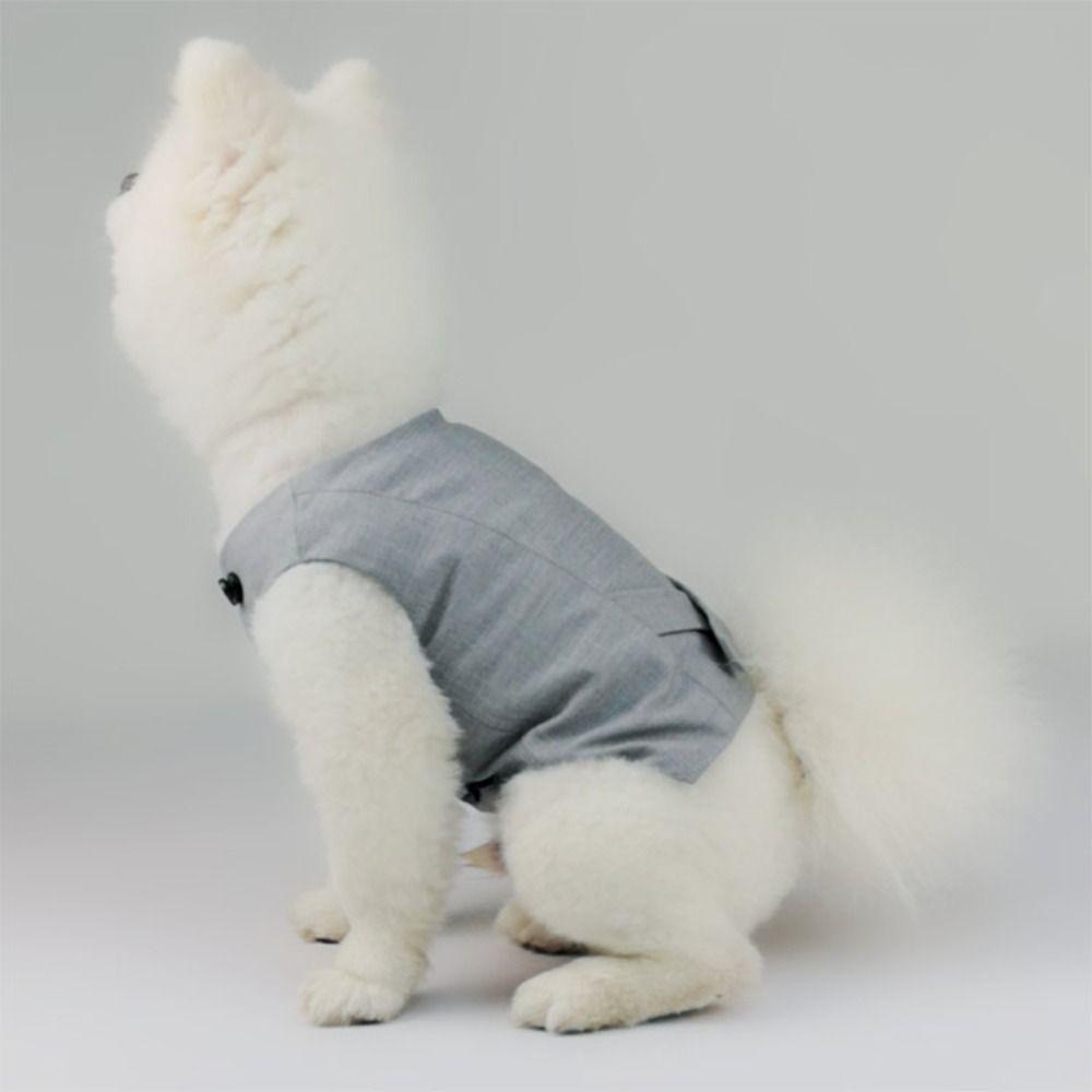 Soft Pet Formal Shirt Creative Puppy Costume Stylish Dog Wedding Suit  For Small Dogs