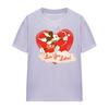 Disney Womens/Ladies Luv You Lots! Mickey Mouse Vintage Valentine`s Day T-Shirt