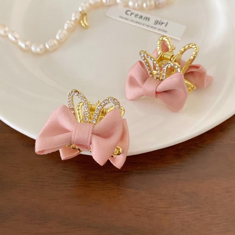 Kids Sweet Cute Bow Small Hair Clip Women Headwear Rabbit Ear Crown Mini Hair Claw Hairpins Girls Hair Accessories