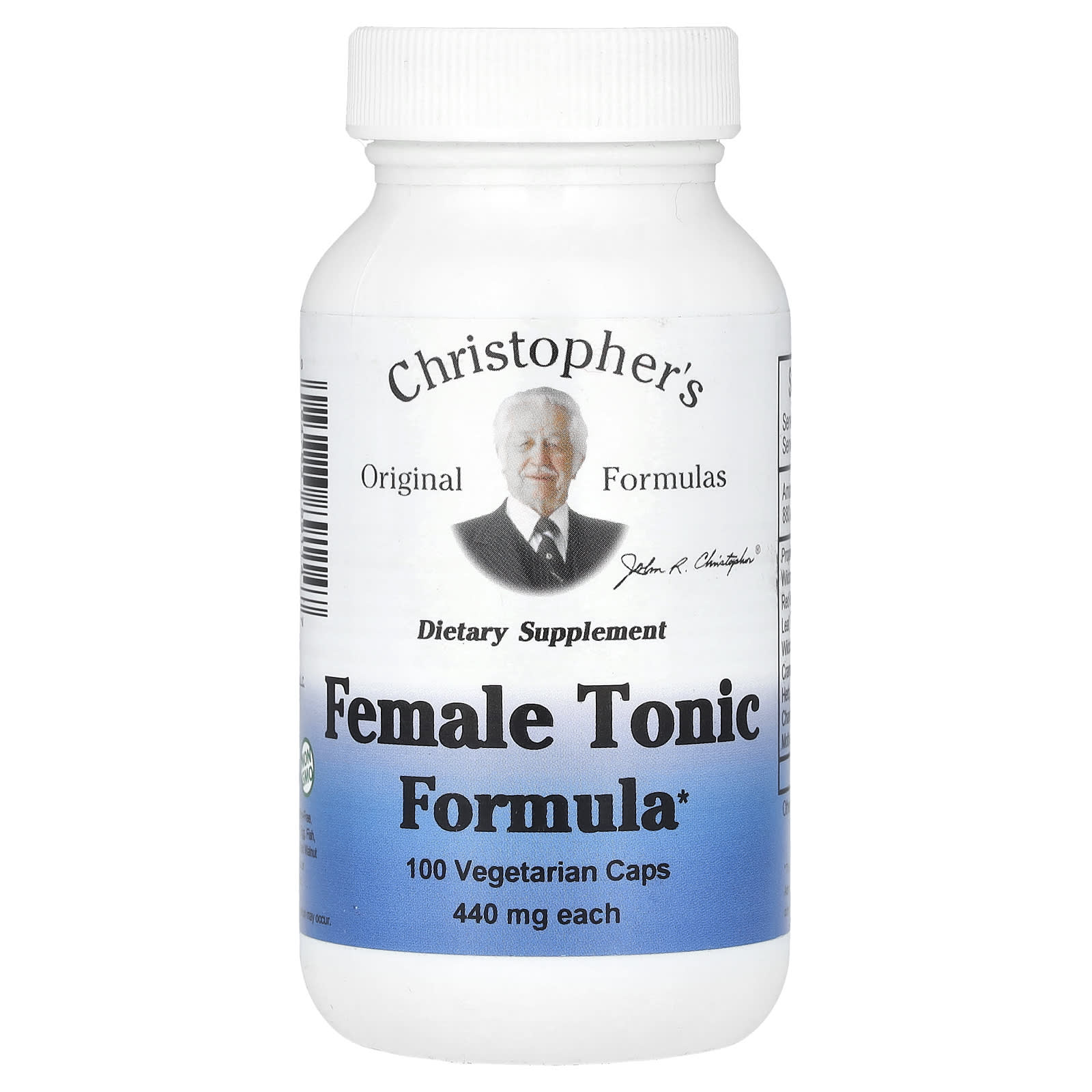 

Christopher s Original Formulas, Формула Тонізуюча для Жінок, 440 мг, 100 Вегетаріанських Капсул