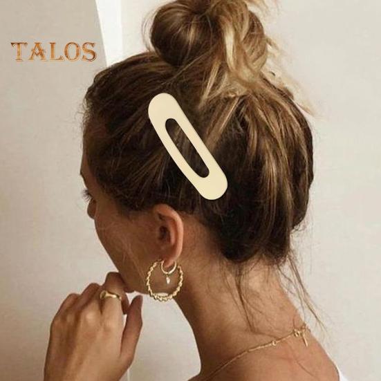 6/8 stk Dame Hårklemmer Flate Hårnåler Stødige Ikke-Hengende Dekorative Hårklyper Enkle å Bruke Hårtilbehør