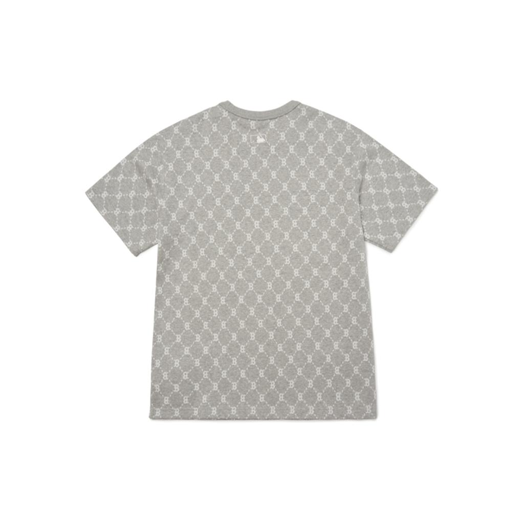 New MLB Base Logo SS22 T Shirt Unisex Gray 3ATSM3023-43MGS