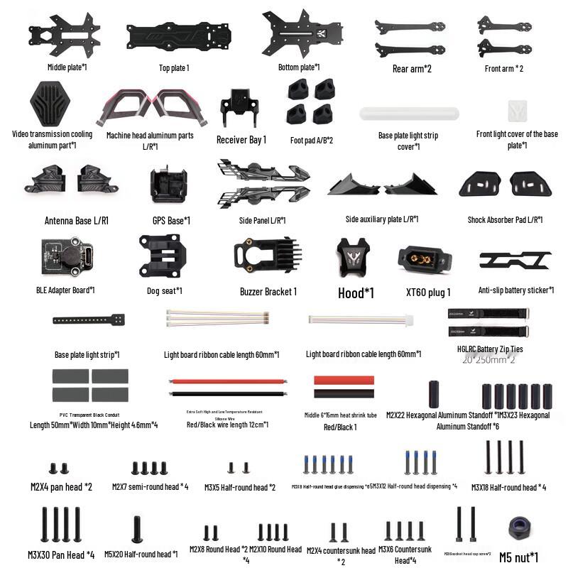 HGLRC Nblade MAX 5-inch DC Drone Frame