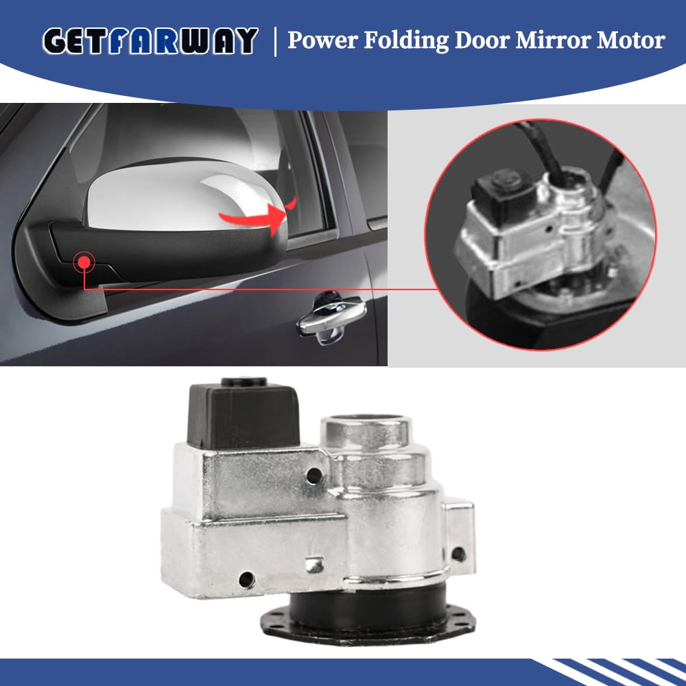 Power Folding Door Mirror Motor 20756891 GM0817558 Compatible With Chevrolet Silverado Suburban Tahoe/GMC Sierra Yukon/Cadillac Escalade 2007-2013