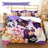 Ropa de cama con patrón Aphmau, juego de edredón, funda de almohada, decoración del hogar, regalo de cumpleaños (1 * funda nórdica + 2 * fundas de almohada, sin núcleo)
