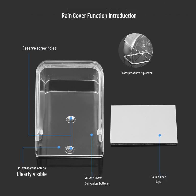 Waterproof Outdoor Doorbell Rain Cover for Wireless Doorbell Buttons