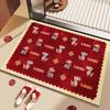 Cartoon Bathroom Floor Mat Household Diatom Mud Floor Mat Easy To Take Care Of Water-Absorbing Quick-Drying Foot Pad Dirt-Resistant Wear-Resistant Non