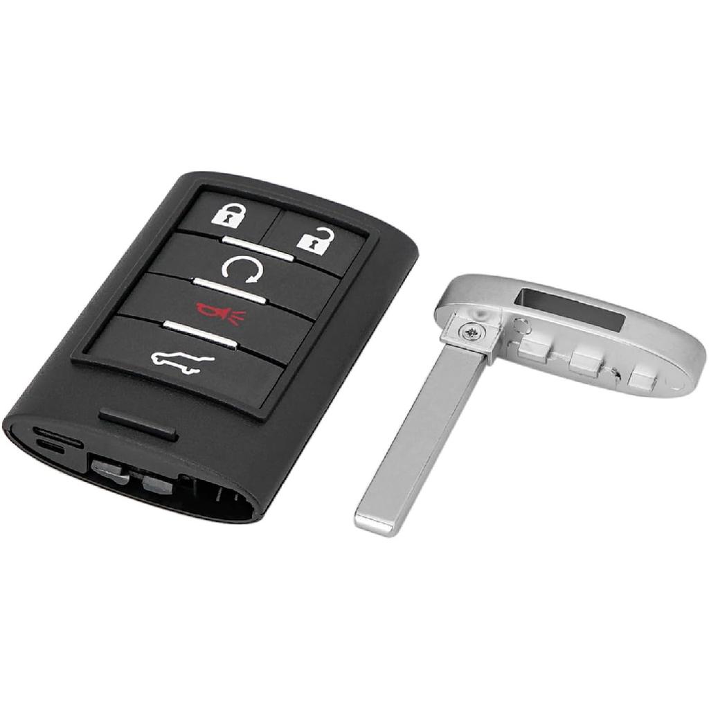 for Cadillac Key Fob Replacement Remote Key Fit for 2010 2011 2012 2013 2014 2015 Cadillac SRX SUV Keyless Entry Remote Fob with Blade NBG009768T