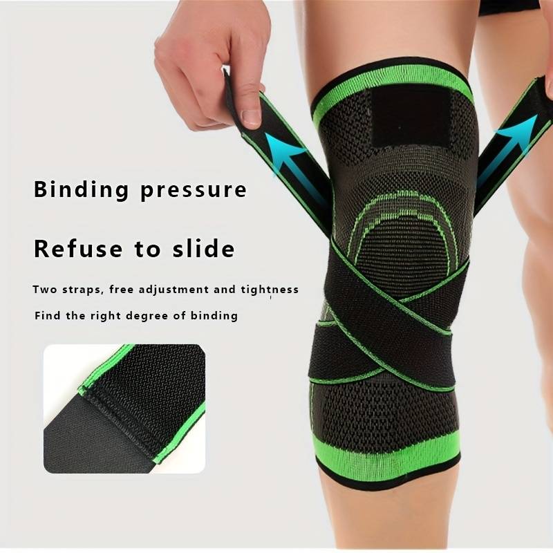 1 pièce Genouillère de Compression Respirante Pour le Sport, Et Soutien Articulaire - Genouillère Protectrice Haute Élastique Pour la Musculation, le Fitness